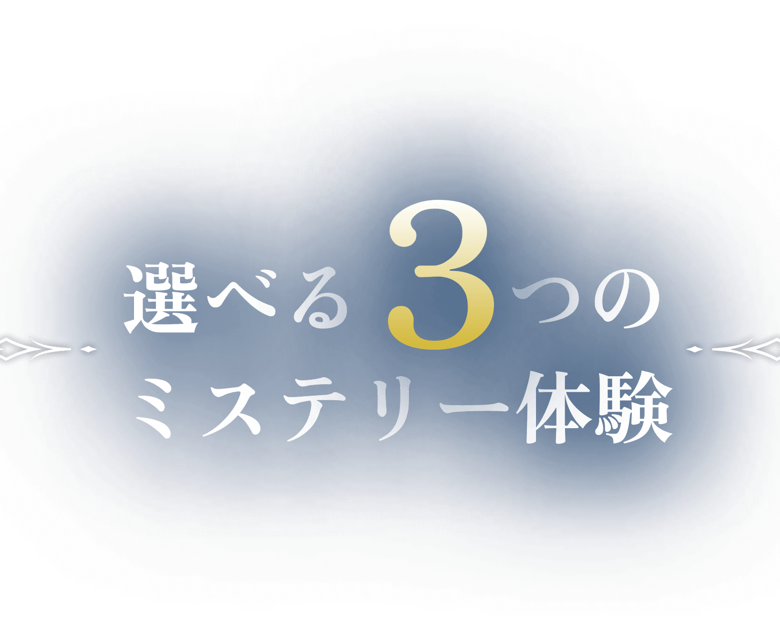 選べる3つのミステリー体験